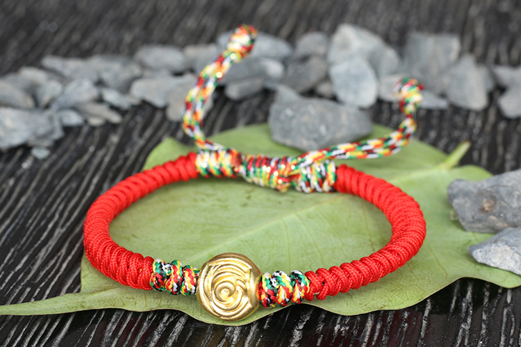 Vòng Tay Charm Hoa Bạc Bọc Vàng Dây 7 Sắc Ngọc Quý Gemstones GA150