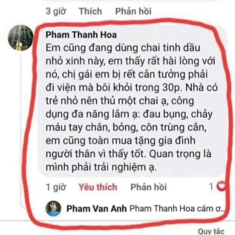 DẦU PHONG HOÀN HẢO - ĐỦ GIẤY TỜ KIỂM ĐỊNH