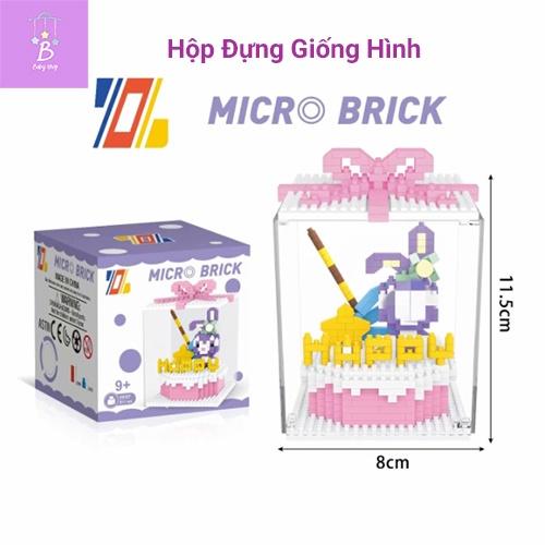 Bộ Lắp Ghép Tạo Hình Bánh Sinh Nhật 3D Thỏ Stella Và Gấu Có Đèn Làm Quà Tặng Trang Trí