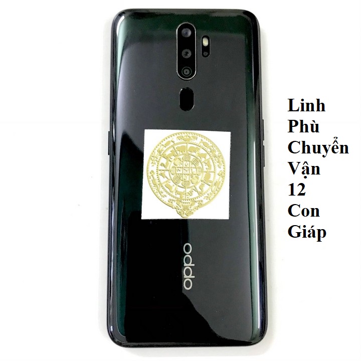 Linh Phù Chuyển Vận 12 Con Giáp, Dùng linh phù để dán điện thoại, laptop, xe máy, xe hơi, bàn thờ ông địa hay vị trí làm việc, kích thước 4.5x3cm, màu vàng - TMT Collection - SP005350