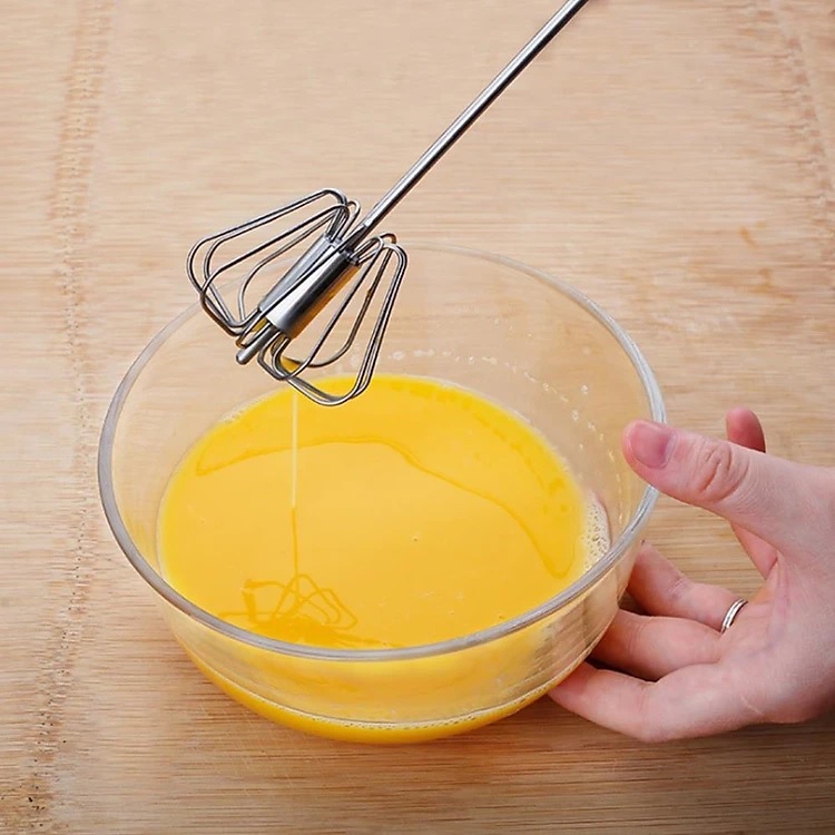 Cây Đánh Trứng Inox NHẤN XOAY TỰ ĐỘNG Chính Hãng TOKDODO