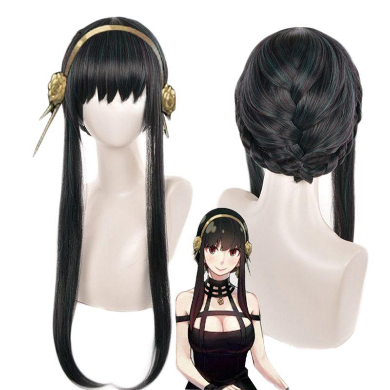 Wig/tóc giả cosplay Yor - Spy x Family màu đen nhiều mẫu
