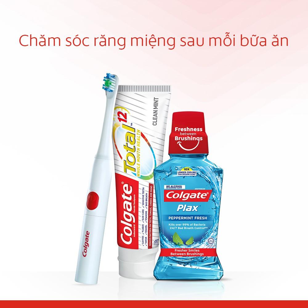 Bộ 2 đầu bàn chải điện dùng pin Colgate B150 Pro Clinical