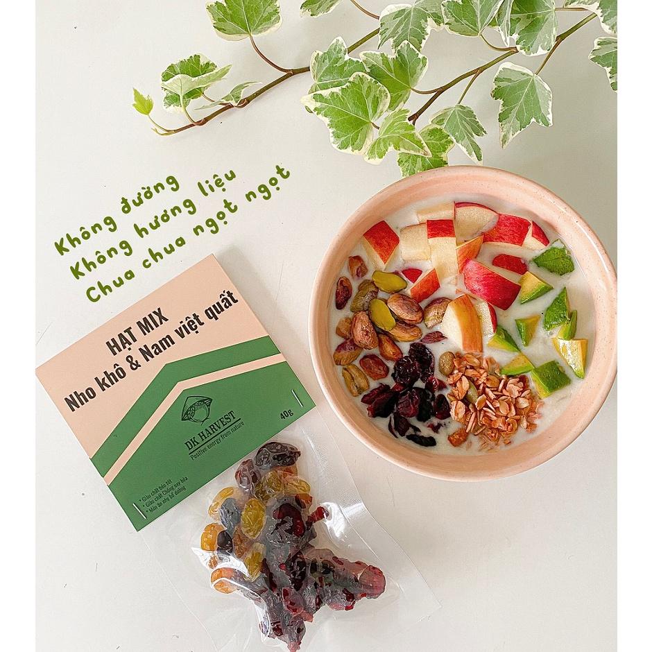 Healthy Trail Mix - Gói trái cây sấy Tiện Dụng DK HARVEST - Túi 40g
