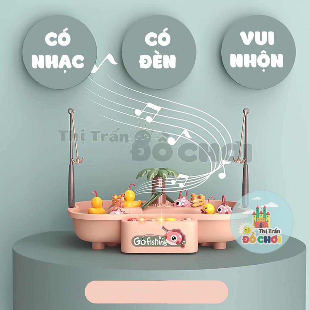 Bộ đồ chơi câu cá mô hình vịt có nhạc, có đèn cho bé