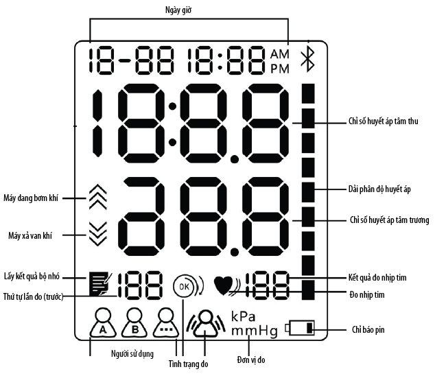 Máy đo huyết áp bắp tay Kỹ thuật số Tiếng Việt - LT-P31 (XP)