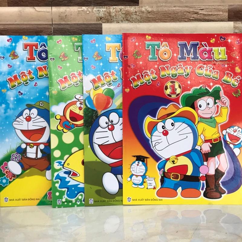 tập tô màu doraemon một ngày của bé