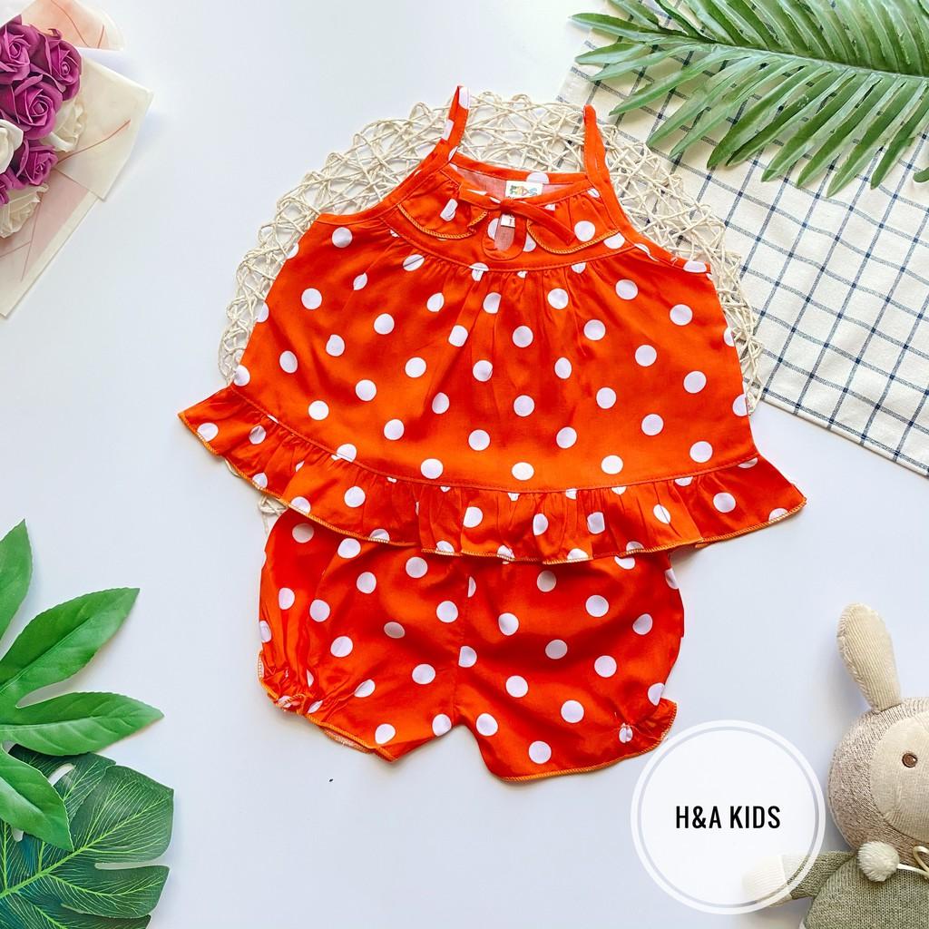 Đồ bộ tôn  mẫu 2 dây nhỏ lai bèo họa tiết đáng yêu cho bé gái 4-13kg - MeGauu DTN01