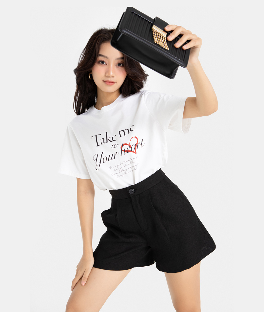 Quần Short Thời Trang HNOSS Linen Ống Rộng HNQSH008