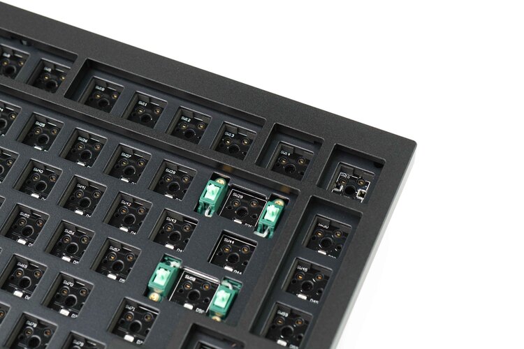 Bàn phím Keychron Q1 Không Knob Led Gateron Switch HotSwap (Black / Grey) - Hàng Chính Hãng