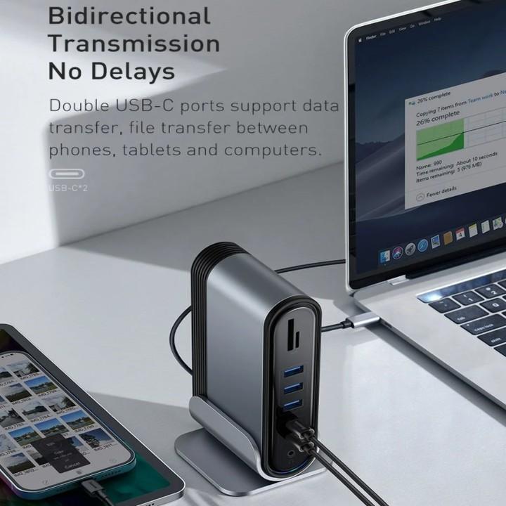 Hub chuyển đổi đa năng hầu hết các thiết bị số 16 trong 1 và 17 trong 1 thương hiệu Baseus - Hàng Chính Hãng