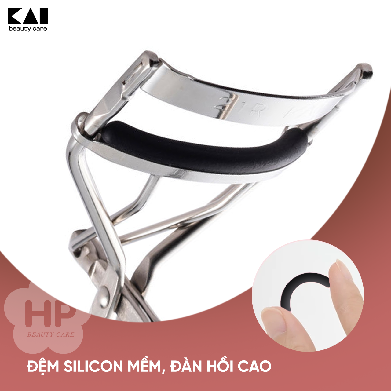 Bấm Cong Mi Thân Thép Không Gỉ Kai (03 Màu)