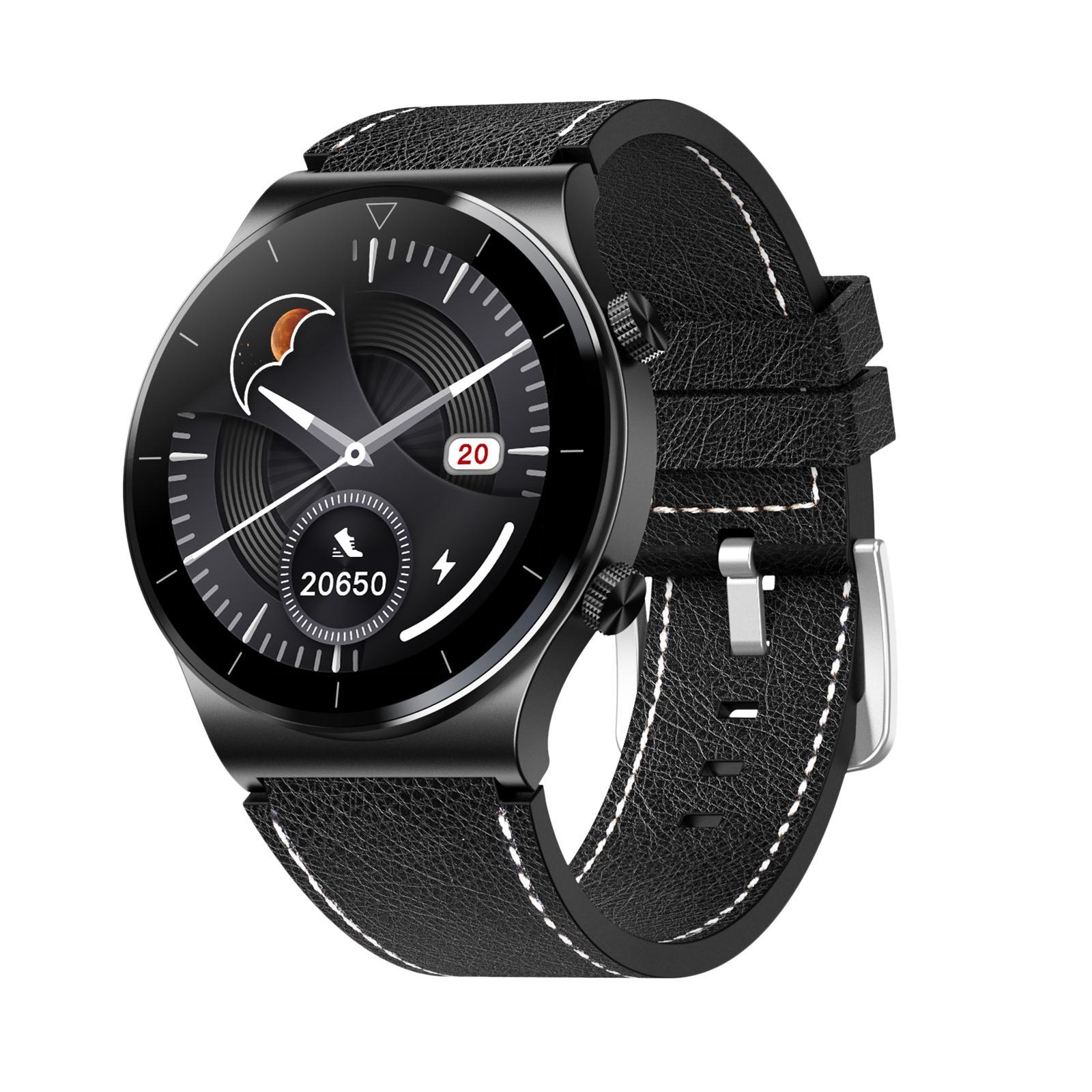 Sports Men Smartwatch Waterproof Bluetooth Call Calorie Counter Black 01
