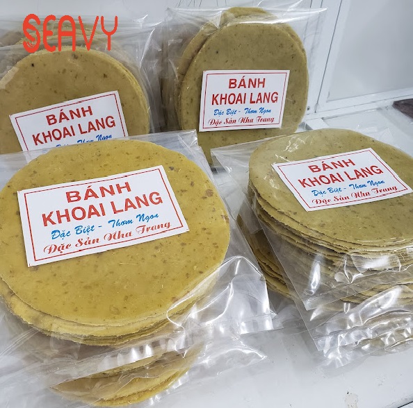  Bánh khoai lang Nha Trang, dẻo vàng thơm, gói 300g - Seavy 