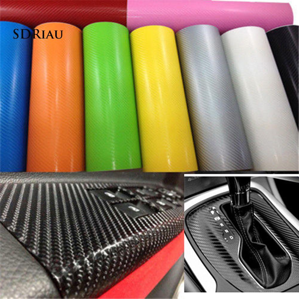 Miếng Dán Sợi Carbon 3d Trang Trí Nội Thất Xe Hơi Xqpzx 50x127cm