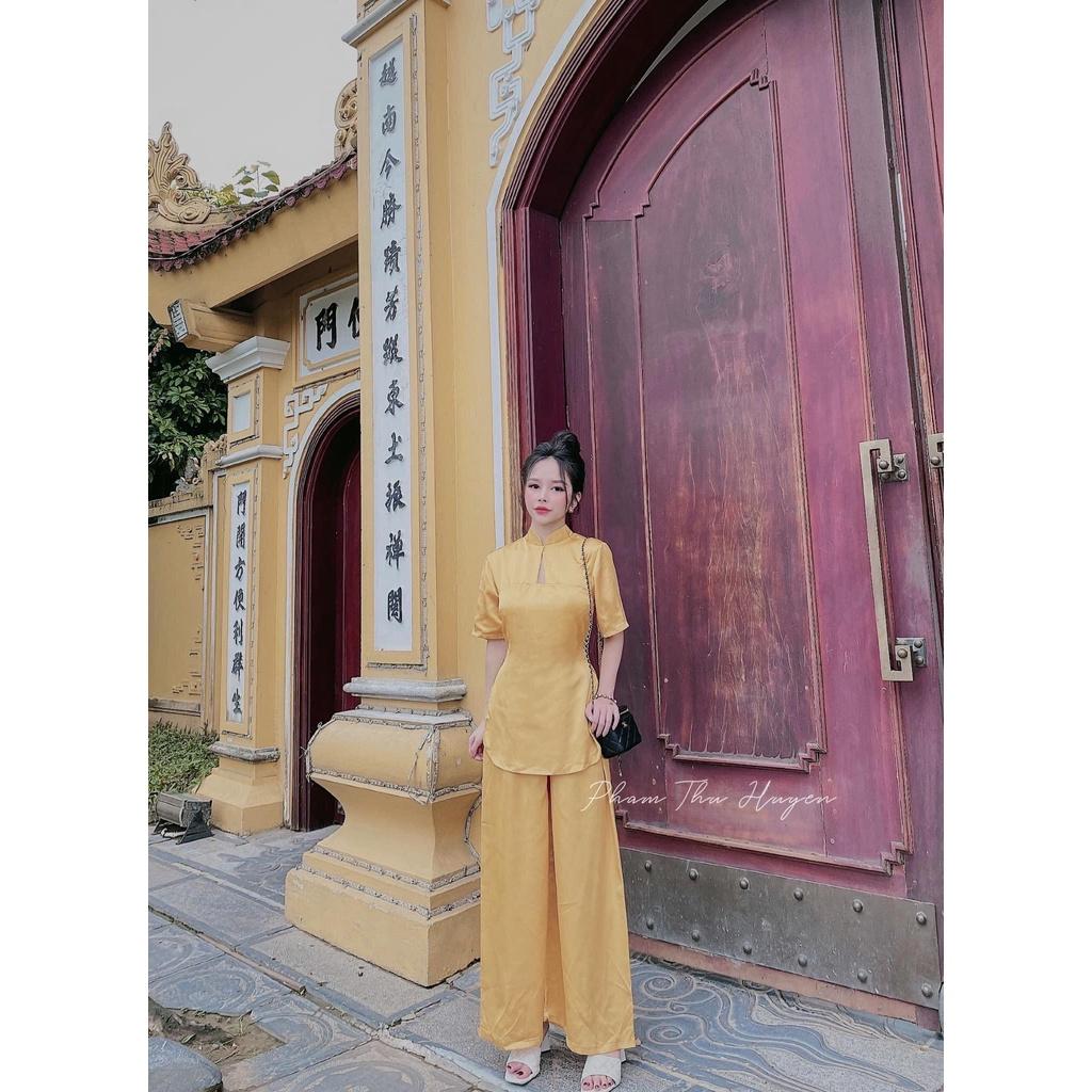 Đồ Lam Đi Chùa Mẫu Giọt Nước