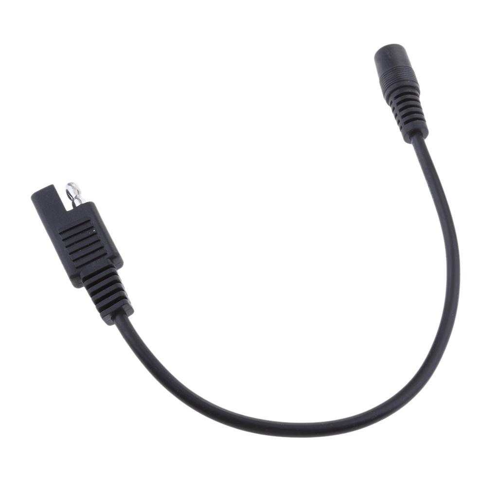 2x 10'' SAE to DC 5.5x2.1mm Coax Female 20AWG Cable Motorcycle Heat Clothing