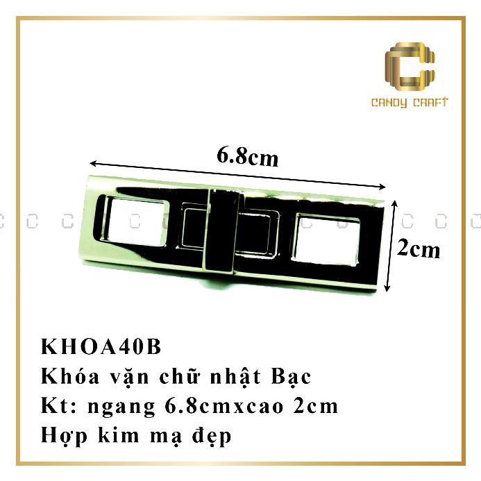 Khóa vặn chữ nhật ngang 6.8x cao 2cm