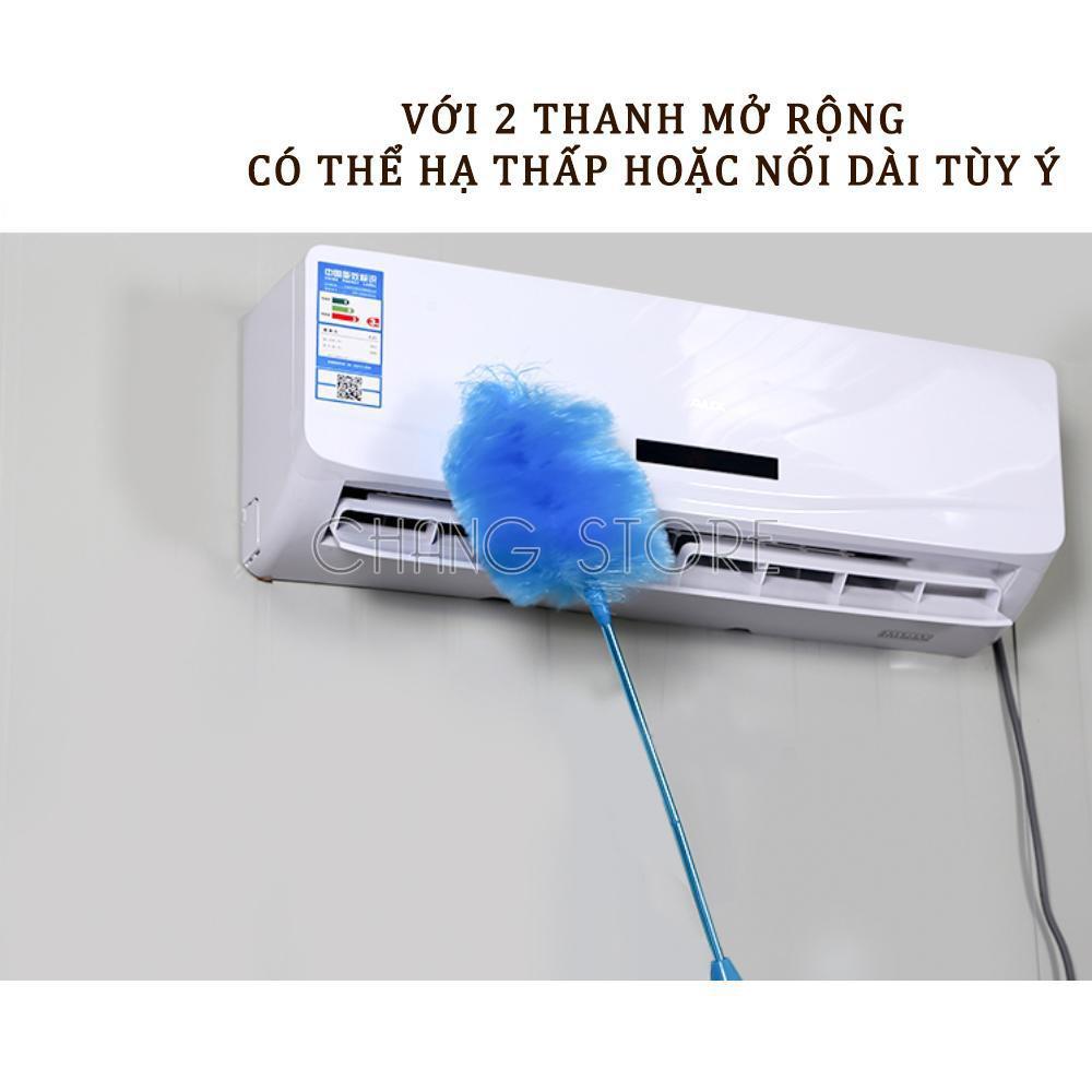 Chổi Quét Bụi Spin Duster Lông Mềm Quét Bụi Bằng Điện Mọi Ngóc Ngách Tiện Ích