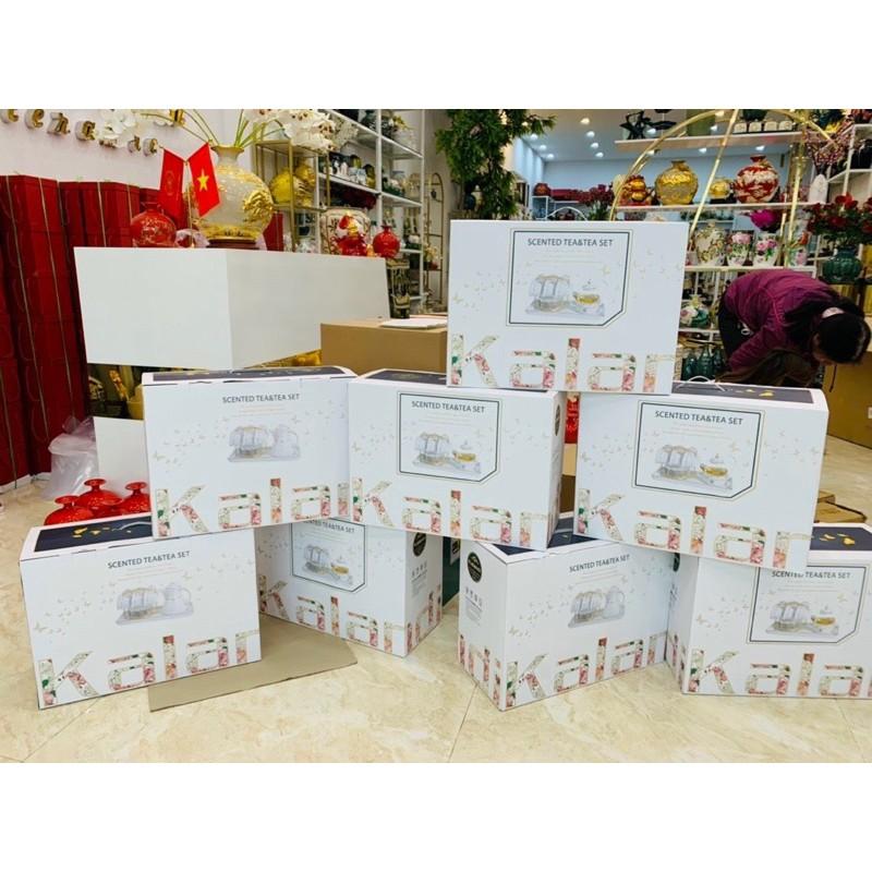 BỘ ẤM CHÉN SỨ SƯƠNG TRẮNG️ BỘ TÁCH TRÀ SỨ SƯƠNG TRẮNG CÔNG CHÚA