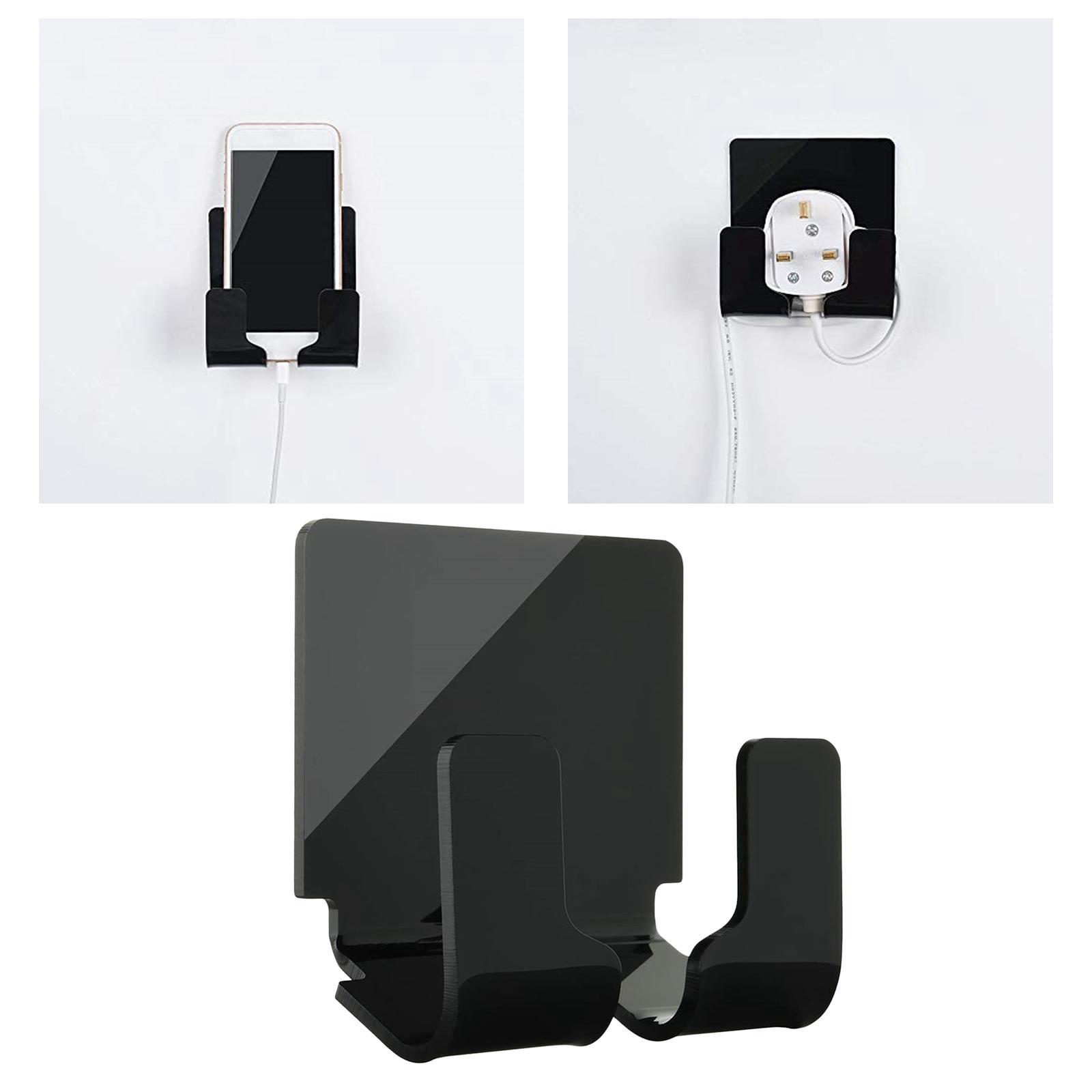 Durable Acrylic Phone Wall Charger Holder Remote Control Stand Bracket