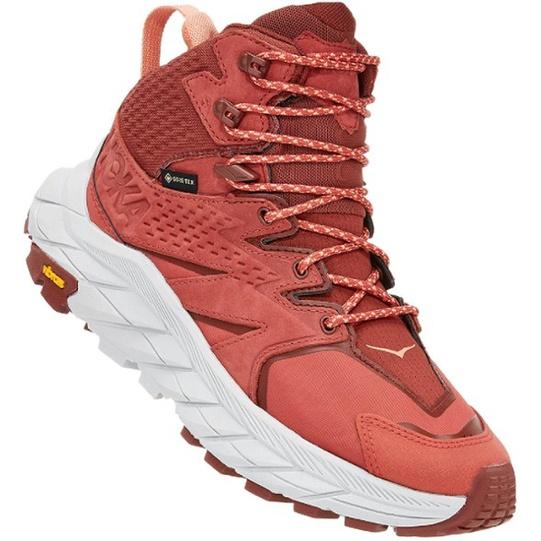 HOKA Anacapa Mid GTX Hiking Boots, Giày thể thao địa hình chính hã.ng màu đỏ size 39.5