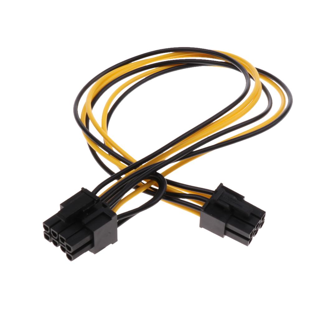 PCI-E 6-pin To 6+2-pin Power Splitter Cable Graphics Video Card Cord