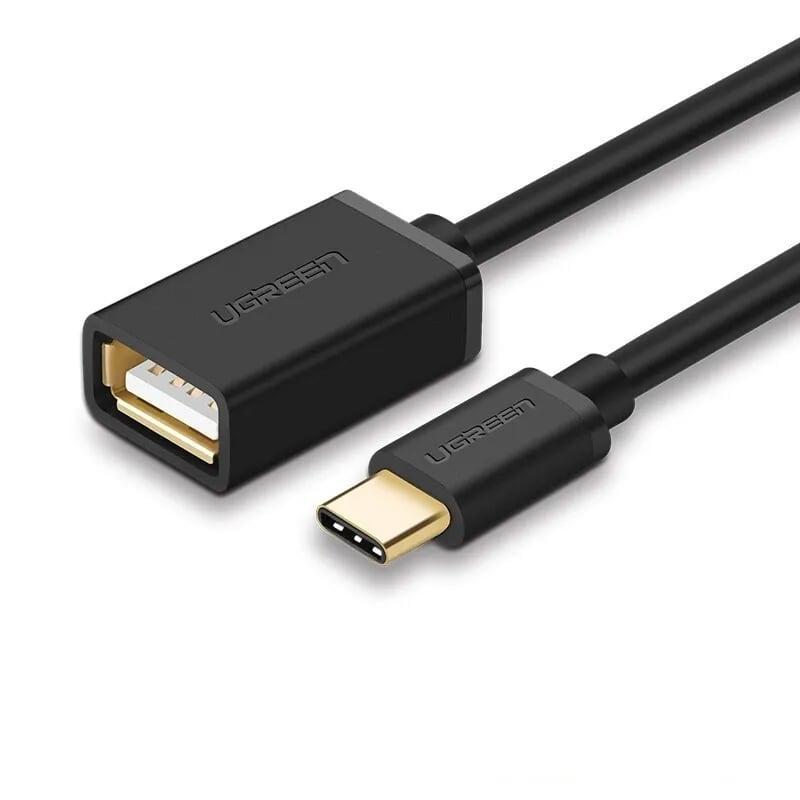 Ugreen UG30175US154TK 13CM màu Đen Dây USB Type-C sang USB 2.0 male - male - HÀNG CHÍNH HÃNG