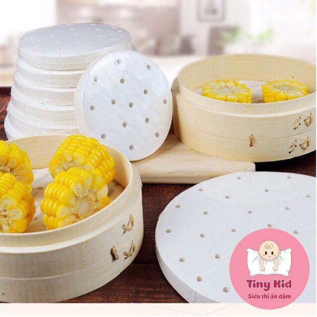 Giấy Nến Đục Lỗ Hấp Bánh Bao, Há Cảo Và Các Món Hấp