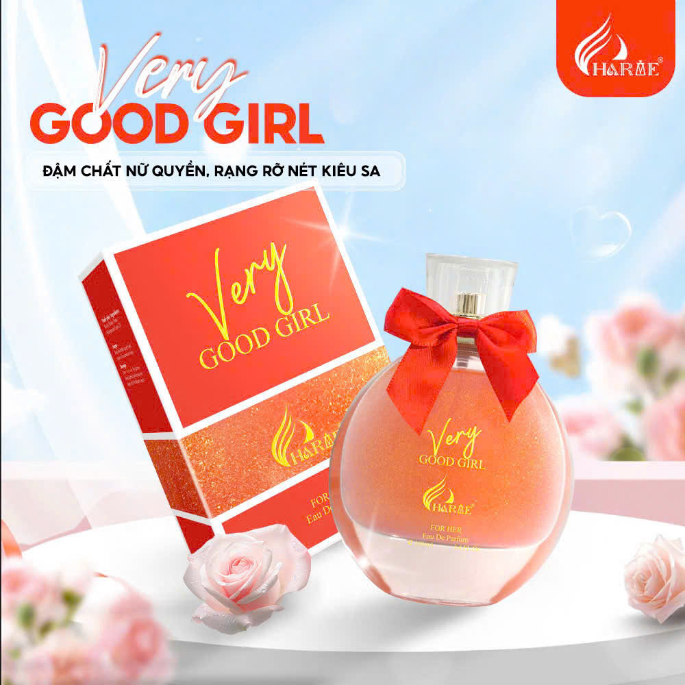 [KÈM QUÀ] Nước hoa Nữ Charme VERY GOOD GIRL 100ml quyến rũ hiện đại xịt có nhũ kim tuyến
