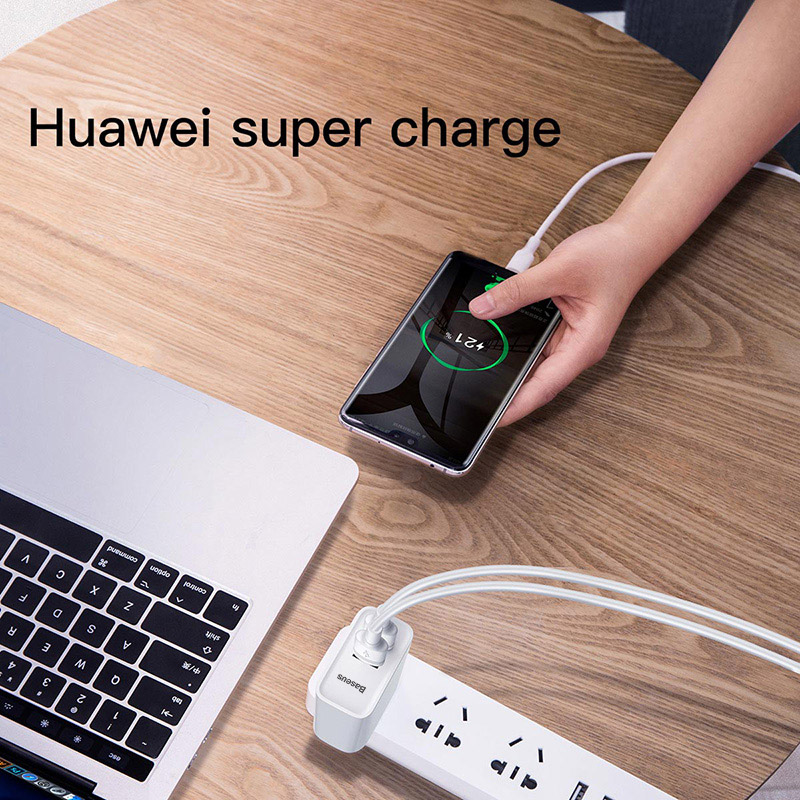 Củ sạc nhanh Baseus Speed PPS Quick charger C+U 30W CN màu đen CCFS-B01 - Hàng chính hãng