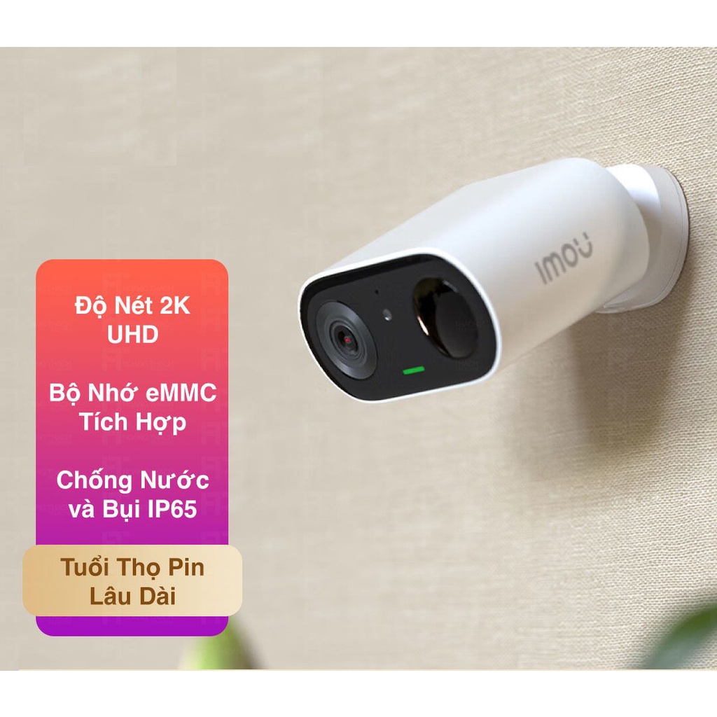 Camera IMOU Cell Go B32P 3M 2K Pin Sạc, Đàm Thoại 2 Chiều - Hàng chính hãng