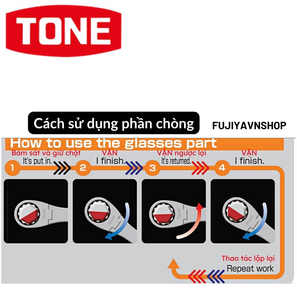 Cờ lê đầu chòng cơ cấu ratchet Tone RMFQ-08