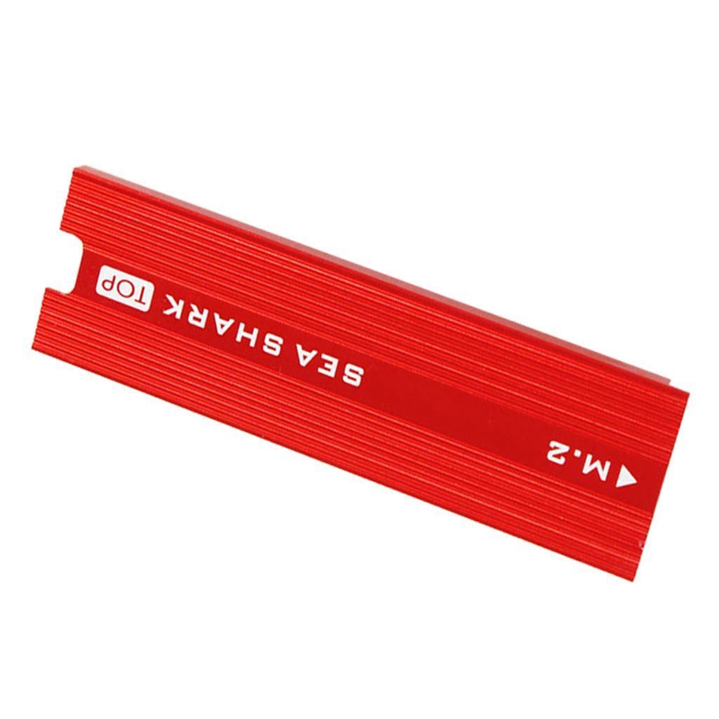 2 Pieces Aluminum Heatsink Heat Sink for PCIe NVMe M.2 SSD Cooling Effect