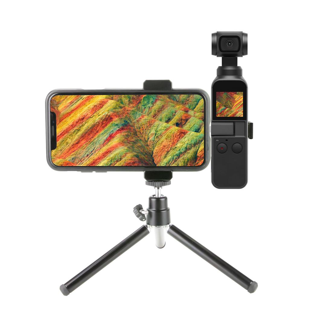 Phép Lạ Chiếu Đa Năng Máy Ảnh Tripod Giá Kẹp Điện Thoại Cho DJI OSMO Bỏ Túi Gimbal