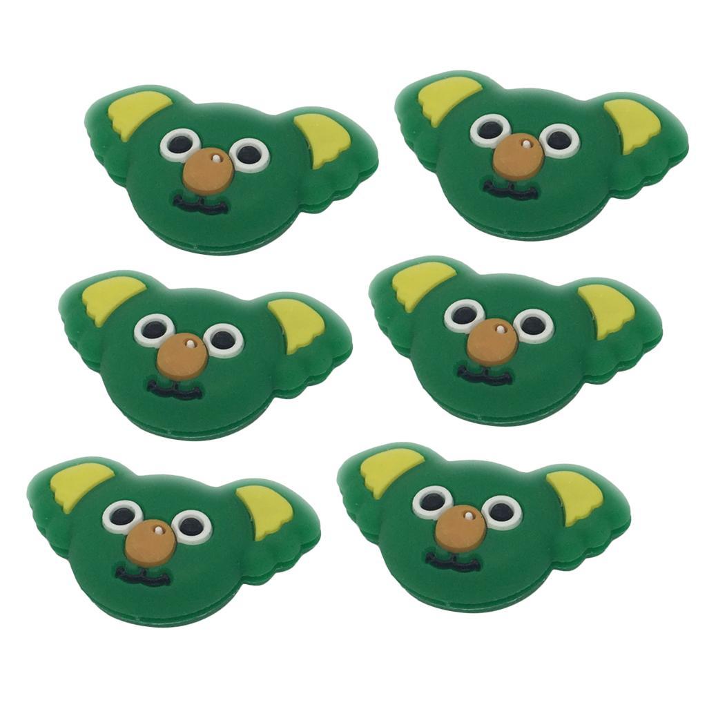 12 Pieces Tennis Racquet Damper Shock Absorber For Tennis Racket Green Gray