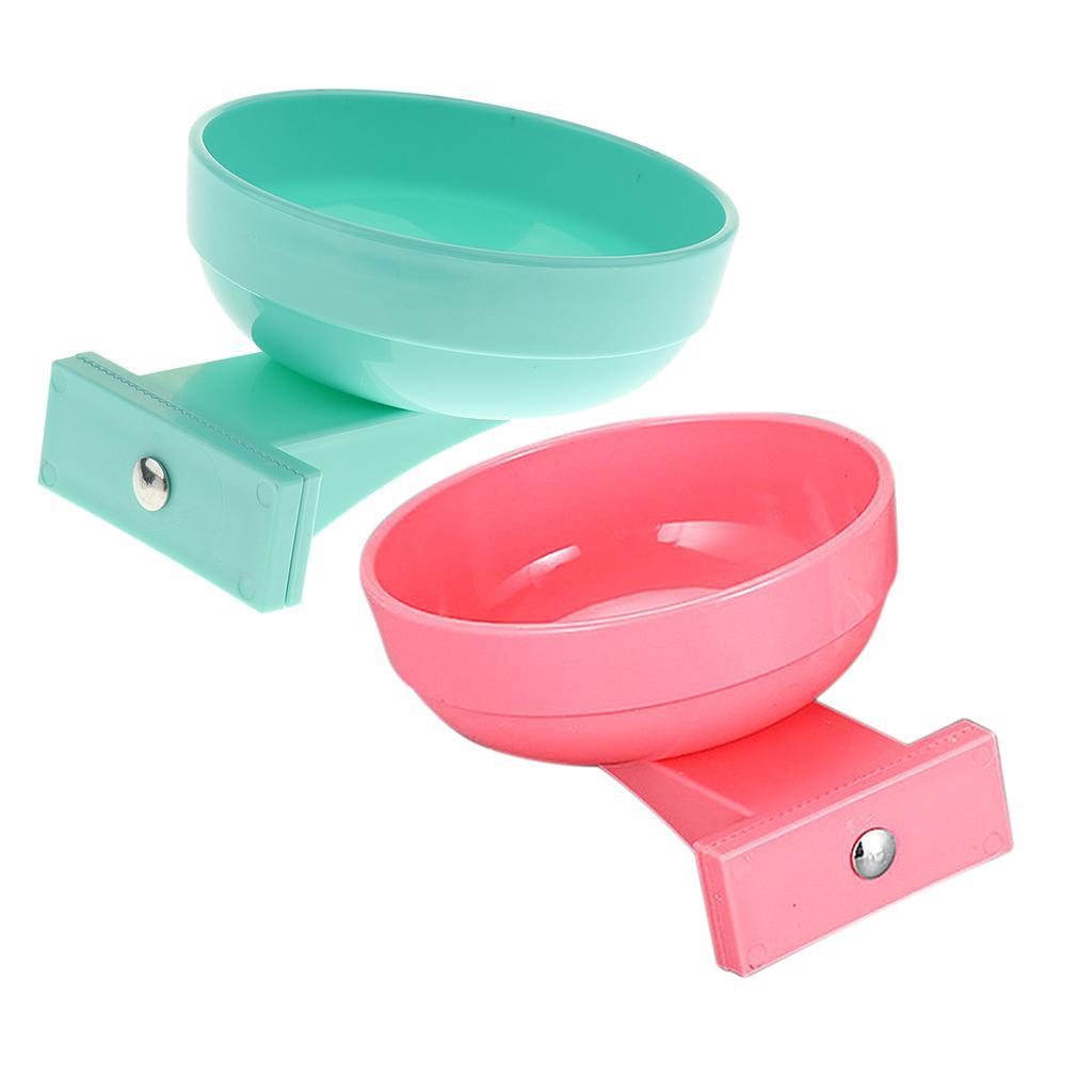 Pet Dog Cat Bowl Hang Stationary Cage Bowl Plastic Detachable Dog Bowl