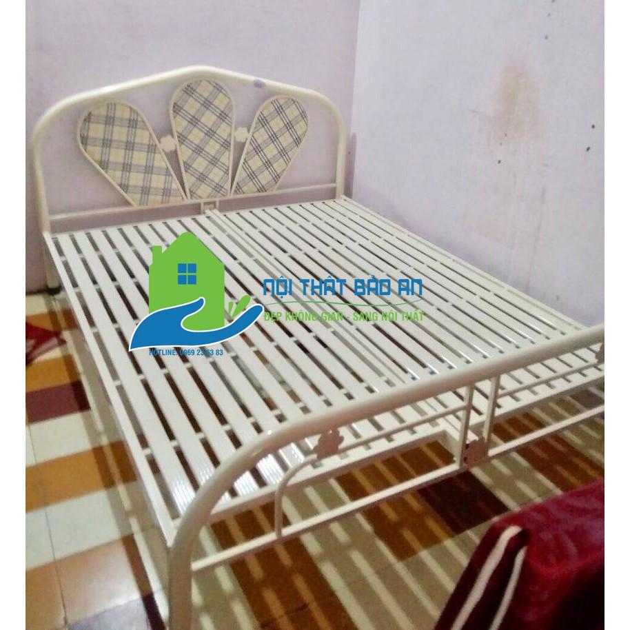 Giường sắt kiểu tròn cách điệu 1m8 dài 2m