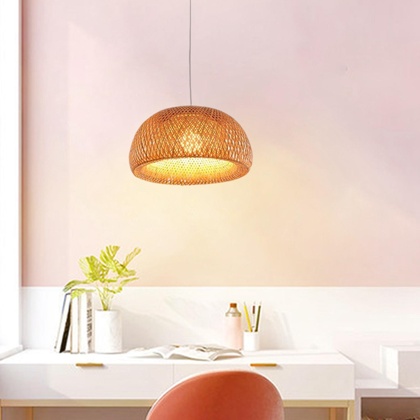 Bamboo Lamp Shade  Room Ceiling Pendant Chandelier Lampshade Decor