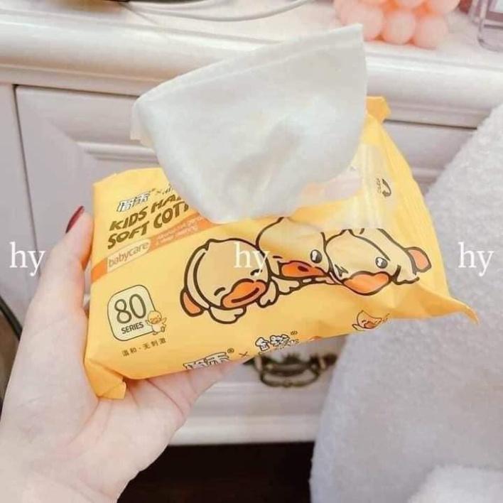 Khăn ướt con vịt vàng DUCKLING kháng khuẩn nội địa Trung siêu hot (80 tờ/bịch)