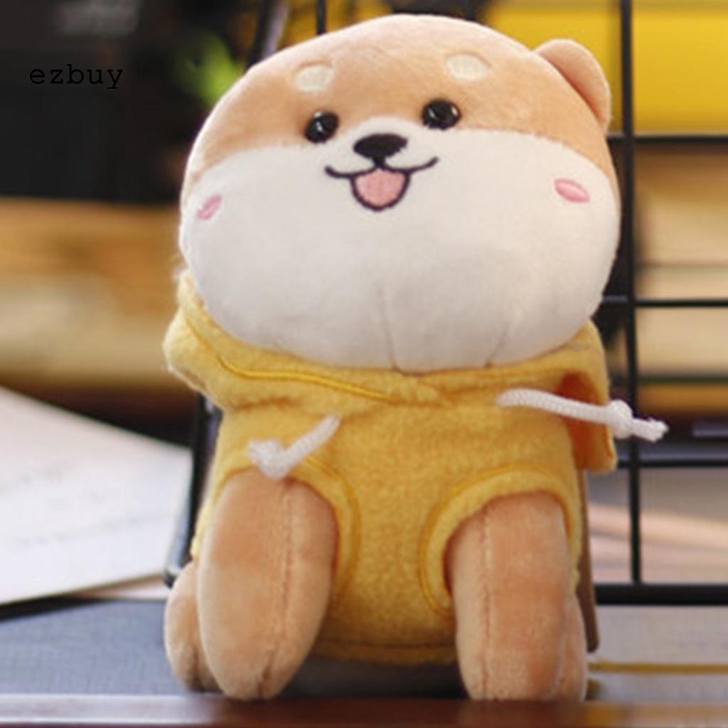 Thú nhồi bông hình chú chó Teddy dễ thương dùng làm móc khóa trang trí