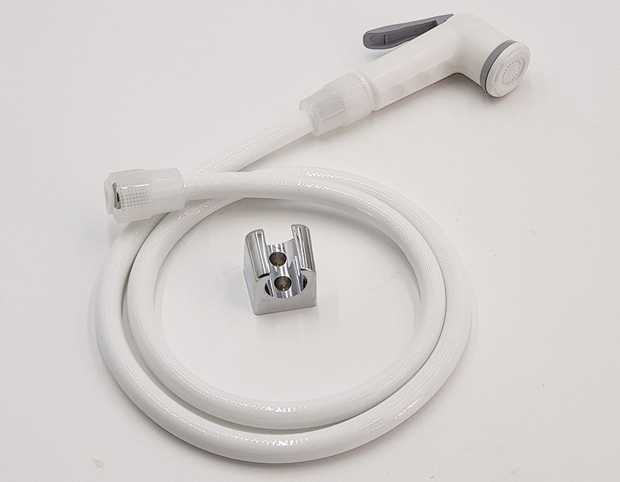 Bộ xịt vệ sinh cao cấp, nhựa ABS trắng, tăng áp cao Eurolife EL-X11