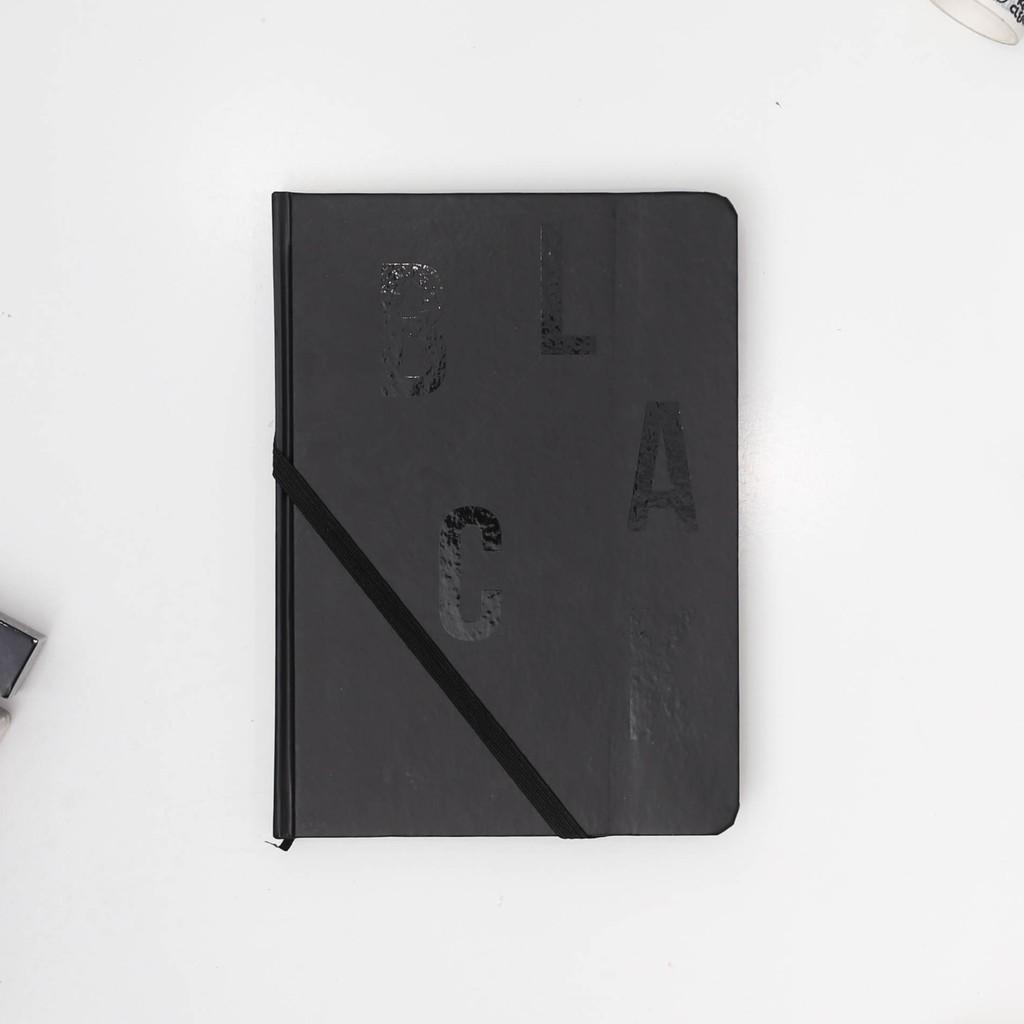 Sổ tay A5 Dotgrid Đen Crabit - The Black Book giấy 130GSM - Sổ tay bìa cứng ghi chép và làm bullet journal - Black