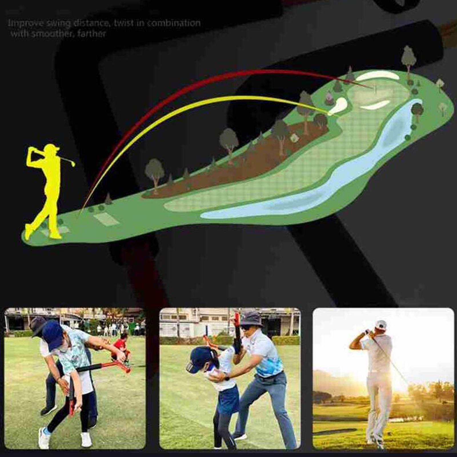 Golf Trainer Assist Auxiliary for Tempo Training for Men Women Yellow