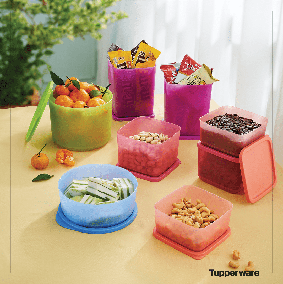 Bộ Hộp Tupperware Bảo Quản Thực Phẩm Magic (8 Hộp) - Hàng Chính Hãng