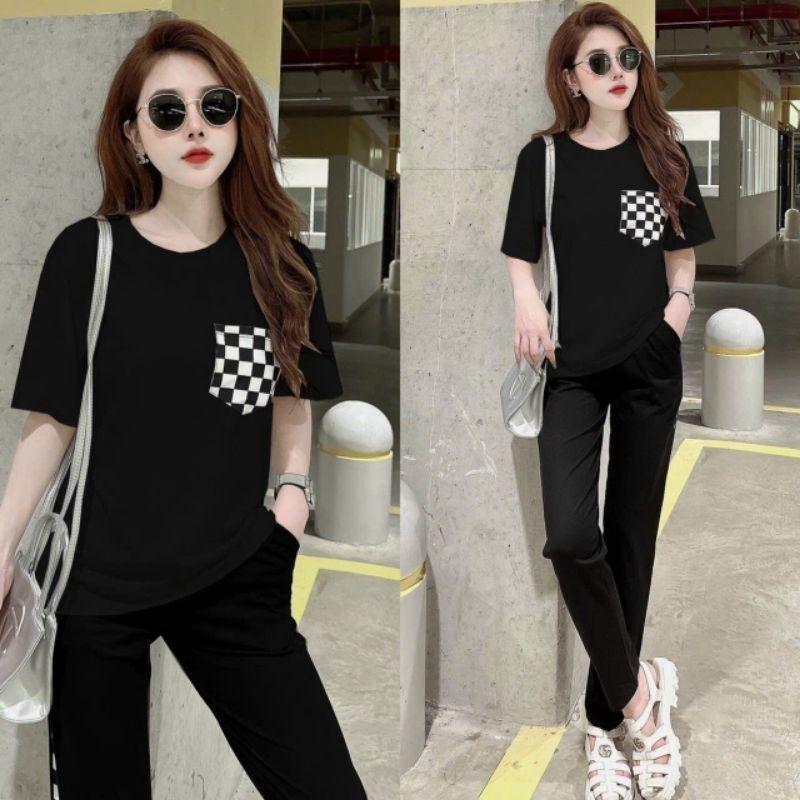 Bộ đồ thể thao nữ quần dài áo thun form rộng bigsize mẫu mới đẹp, bộ đồ đi làm, sét bộ đi chơi , bộ đồ mặc nhà siêu xinh