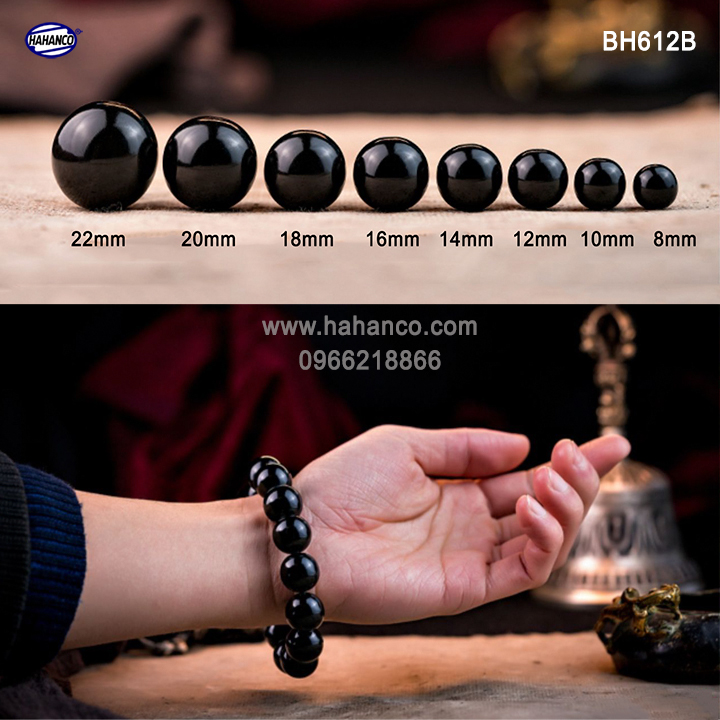 Vòng tay sừng Trâu đen Hồ Lô (BH611B) Mang lại May Mắn và Bình An cho bạn - Bracelet of HAHANCO