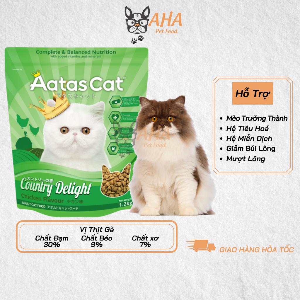 Thức Ăn Cho Mèo Anh Lông Dài Mèo Anh Lông Ngắn Aatas Cat Bao 1,2kg Vị Cá Hồi Cá Ngừ Gà