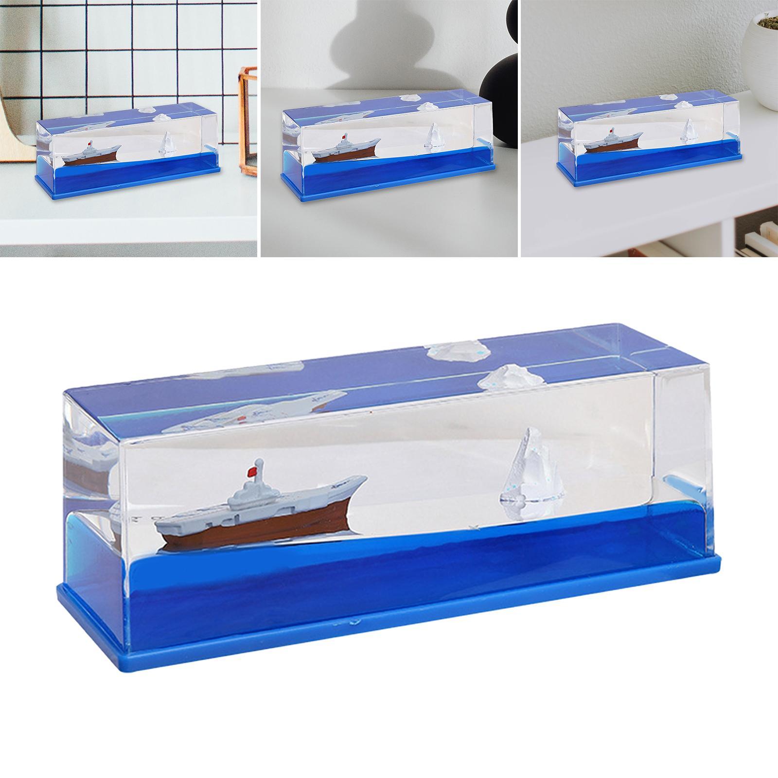 Creative Ship Fluid Drifting Bottle for Living Room Decor Birthday Gift