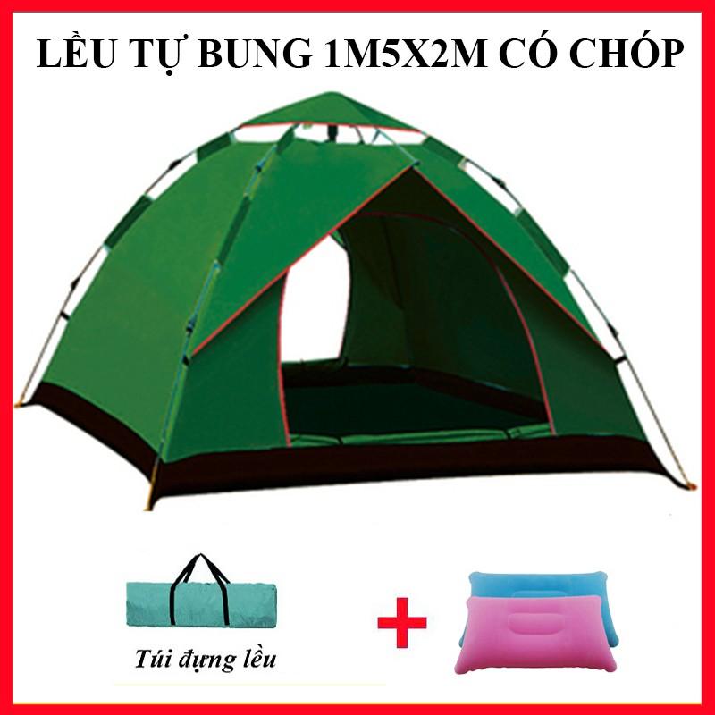 Lều Cắm Trại Du Lịch Tự Động 3-5 người, Chống Nước, Chống Tia Tử Ngoại, Lều Tự Bung